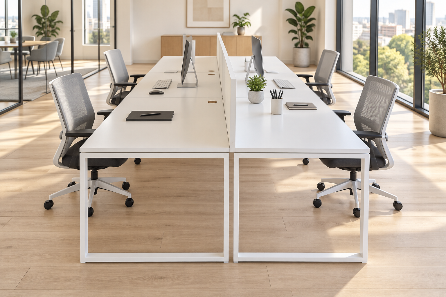 Metal legs for a workstation — MILS Sistem
